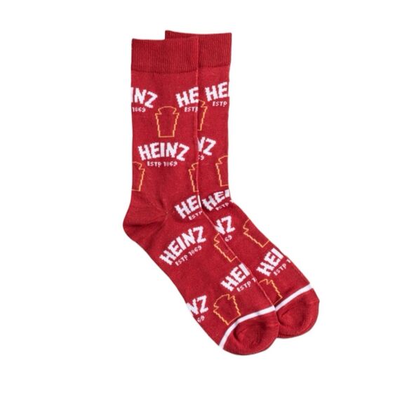 Heinz 1 Pair Crew Socks In A Christmas Ornament Size 6-12 - Picture 4 of 4